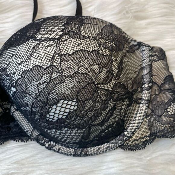 Victoria's Secret Women's Black Lace Multiway Bra 36C Underwired - Picture 6 of 7